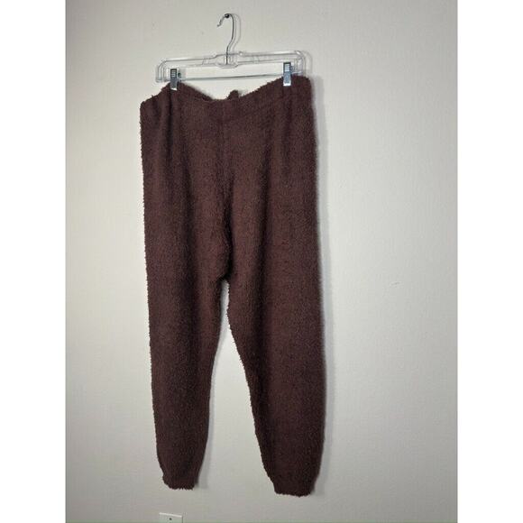 Skims NWT Boucle Teddy Cozy Knit Joggers Brown Fleece Sherpa Drawstring 2X-3X - Picture 5 of 11